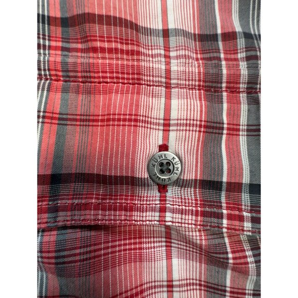 Kühl Men's Short Sleeves Button Up Shirt Size S Red Plaid Eluxor Pockets Casual - Picture 5 of 11